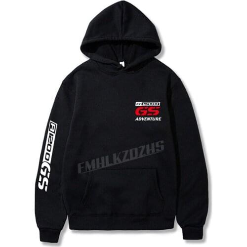 R 1200 GS POWER ADVENTURE LOGO Hoodies MOTORCYCLE Top sports Men and Women Sweatshirt Hoody Tops
