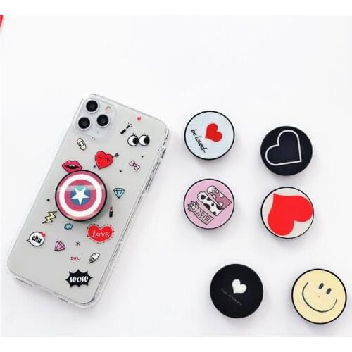 Universal mobile phone bracket cute cat love airbag mobile phone extension finger bracket cartoon shield mobile phone bracket