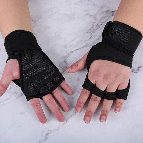 Weight Lifting Gloves Training Gym Grips Fitness Glove Men Crossfit Bodybuilding