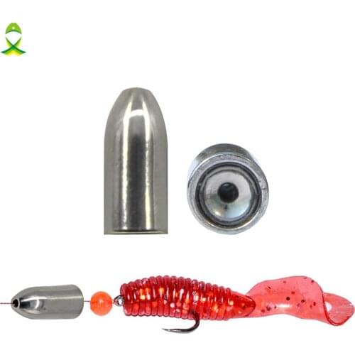 JSM 5pcs/lot tungsten Fishing Sinkers Accessories Bullet Shaped for casting fishing Weights sinker tackle