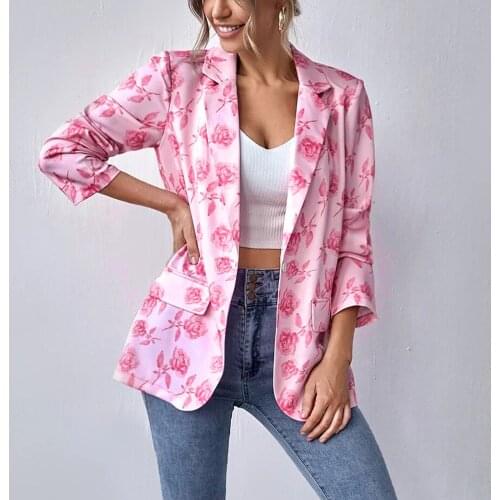 Veste Femme Blazer Women Blazer Femme Long Sleeve Coat Suit Women Printed Blazers Jacket Women Office Ladies пиджак женский