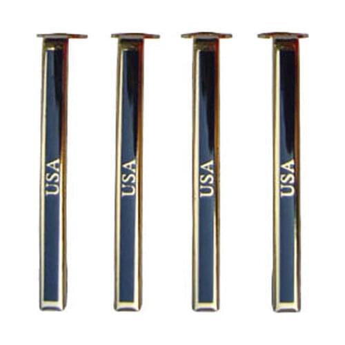 Gold USA slimline pen clip(black with strip) RZ-SC-G&B-USA
