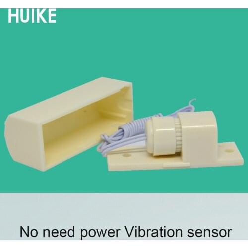 10 PCS Intelligent Digital wired Vibration sensor Alarm Without power NC to NO signal output cashbox safebox anti burglar shock
