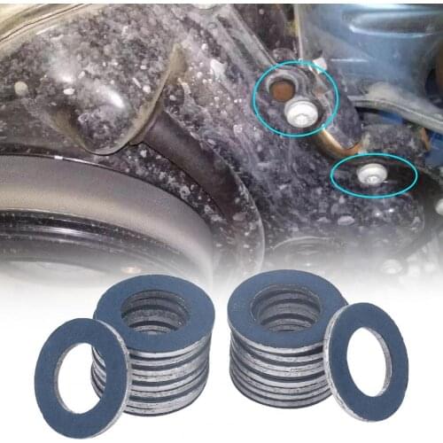 50% Hot Sales 100Pcs Oil Drain Plug Washer Fine Fit Protective Aluminum Alloy Car Oil Drain Gasket 9043012031 for Toyota 4Runner