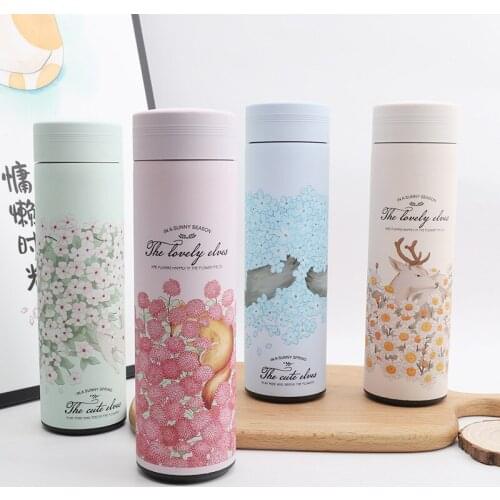 500ML Premium Stainless Steel Mug Vacuum Bottle Double Vacuum Flask Tea Coffee Milk Water Drink Thermos Bottle Car Insulated Cup