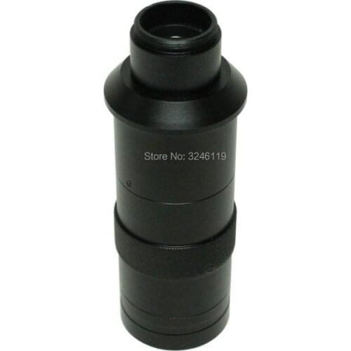 8X~130X Adjustable Zoom C lens 0.12X ~ 2X Industrial Microscope Camera With 2X Auxiliary Eyepiece Increase Working Distance