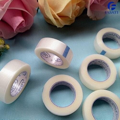 12rolls 2.5cm*5y antistatic pe tape medical tape medical plaster microporous tape Hand tearable transparent strong adhesive