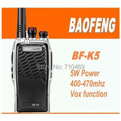 DHL Freeshipping+2pcs/lot Baofeng BF-K5 Radio Walkie Talkie uhf 400-470MHZ Transceiver ham radio station CB radio baofeng bf k5