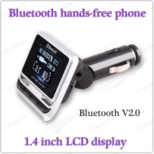 Bluetooth V2.0 1.4 inch mini Bluetooth hands-free phone Support USB/TF wireless remote control support A2DP FM output