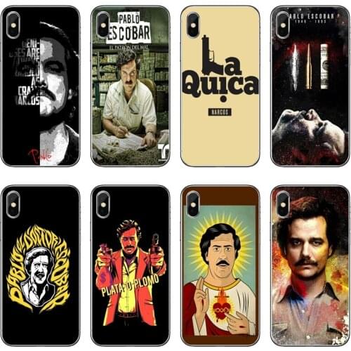 Narcos TV series Pablo escobar Transparent Phone Case For iPhone 12 11 Pro Max Mini XS Max XR X 8 7 Plus 6 6S Plus 5 5S SE 2020