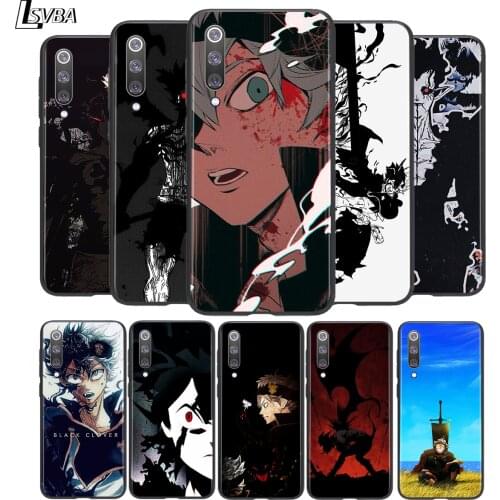 Anime Black Clover Soft TPU For Xiaomi Mi 11i 11 10T 10 9T 9 A3 8 Lite CC9 SE Note10 Lite Ultra Pro Black Phone Case