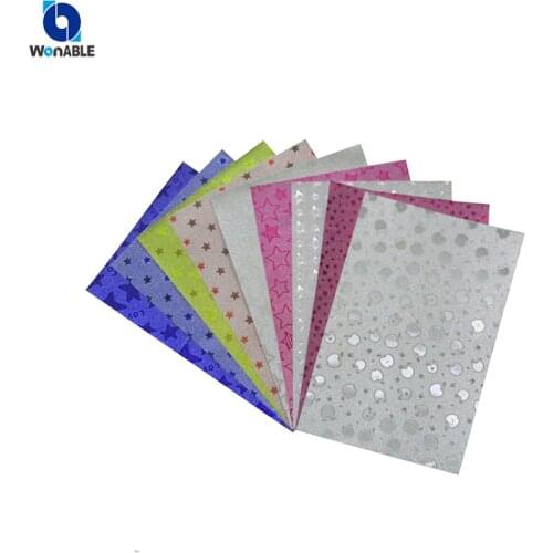 Flower pattern scrapbooking stickers diy Glitter film stickers 10pcs/bag adhesive stars sticker crafts and scrapbooking 20*30cm