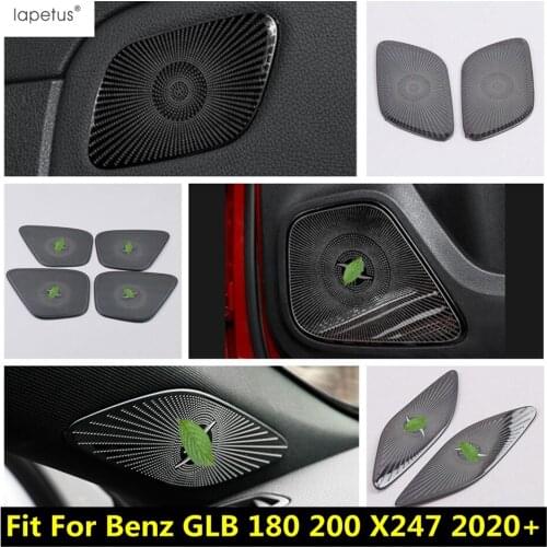 Stainless Steel Interior Door Speaker Pillar A Audio Sound Cover Trim Accessories For Mercedes-Benz GLB 180 200 X247 2020 2021