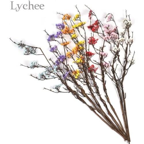 Lychee Life Artificial Japanese Cherry Simulation Flower Branch Wedding Party Decoration Home Living Room Ornament