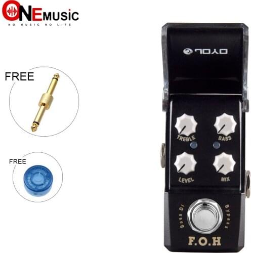 JOYO JF-331 F.O.H BASS DI Effects Guitar Pedal F.O.H(BASS DI) Pedals With Gold Pedal Connector and Mooer Knob