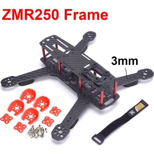 Mini ZMR250 250mm 250 Cross Race Quadcoper Frame With 3mm Replacement Arm Mini Drone H250 Carbon Fiber QAV250 FPV Racing Drone