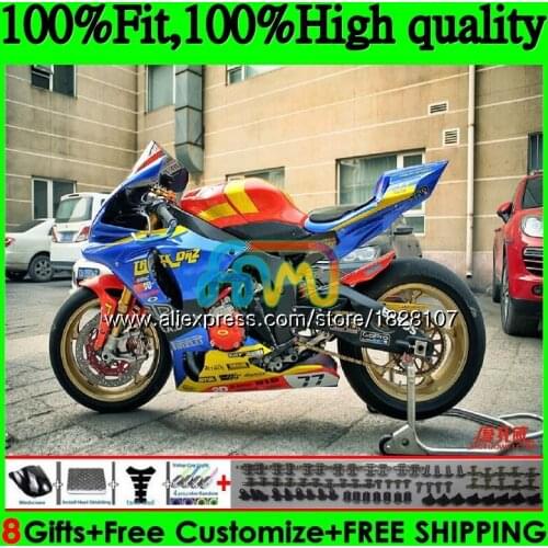 Blue yellow OEM Injection For YAMAHA YZF R1 1000 YZFR1 15 16 17 129BS.27 YZF-1000 YZF R 1 YZF1000 YZF-R1 2015 2016 2017 Fairing