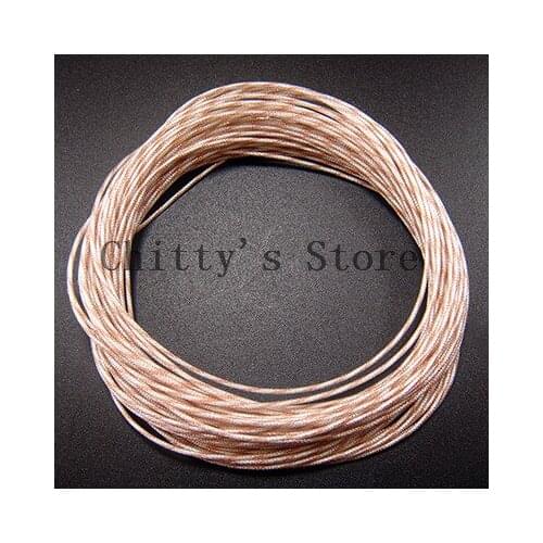 Diy earphone wire silver plated wire 50m