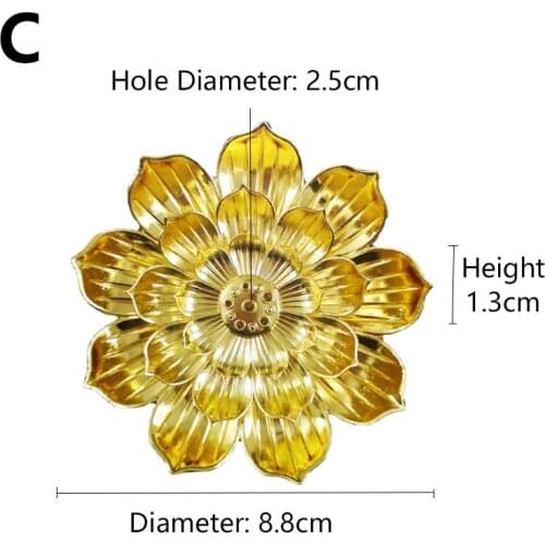 Retro Incense Burner Coil Holder Plate Burner Lotus Rack Ash Catcher Plate Sandalwood Sticks Holder for Home Decor