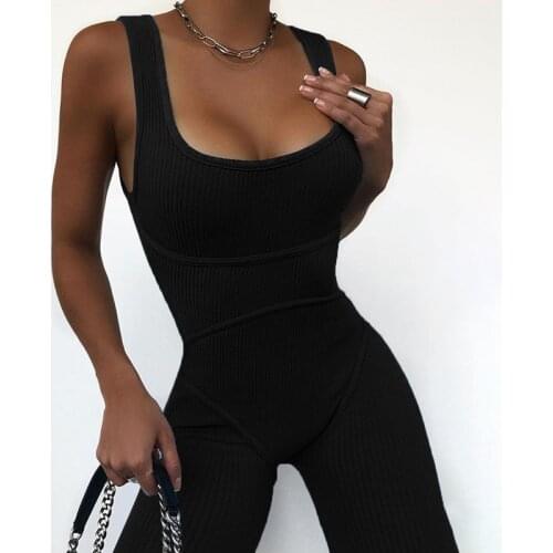 Sports Wear For Women Jumpsuit Sleeveless Gym Workout Clothing Seamless Female One Piece Hip Lifting Fitness Yoga Set