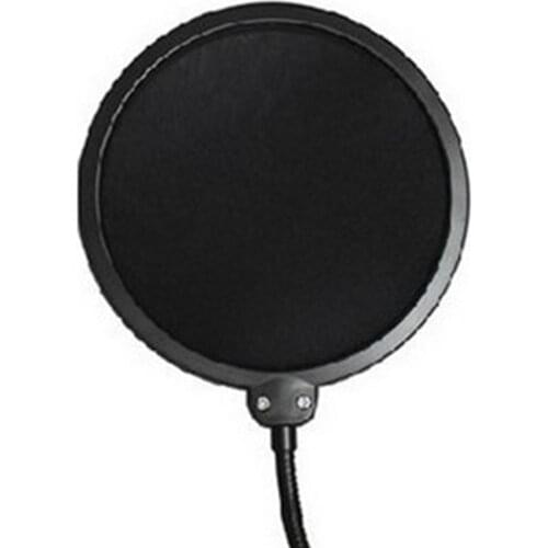 Universal Foldable Adjustable Microphone Stand Desktop Tripod For Tiktok Video Recording with Mic Windscreen Pop Filter Cover