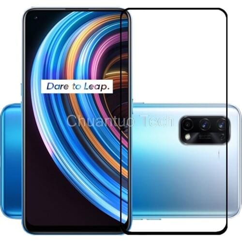 75 Pcs/Lot 2.5D Premium Tempered Glass for Realme X7 Full Cover Screen Protector Protective Film for Realme X7