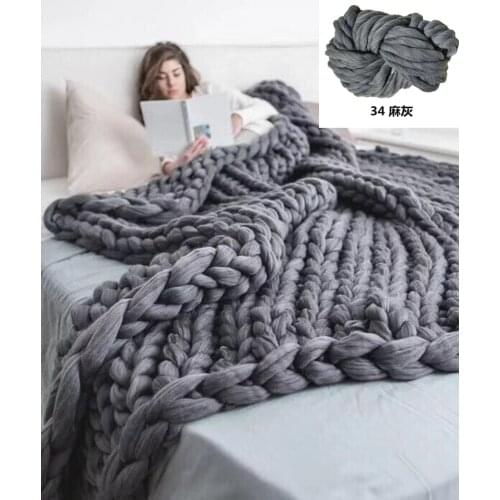 ZENGIA yarn crochet polyester arm knitting threads/chunky big yarn for knitting merino/thick wool yarn for blanket yarns