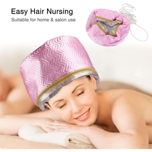 Women Hair Steamer Cap Dryers Thermal Treatment Hat Beauty Mask Salon SPA Nourishing Hair Styling Care Heating Baking Oil Tool