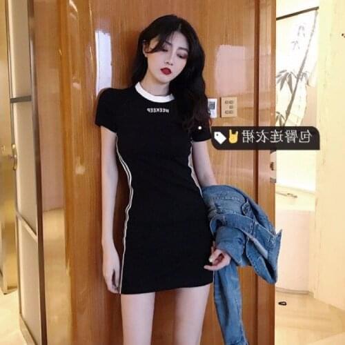 2021 robe short sleeve sexy dress vestidos de verano mujer casual dark academia vintage streetwear women summer clothes lolita