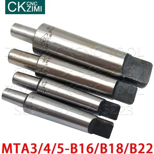 1PC Mohs taper shank connecting rod MTA3 MTA4 MTA5 B16 B18 B22 drill connecting Drill MTA Chuck Arbor thread Drilling Lathe tool