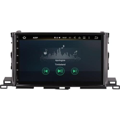 10.1'' Android Octa Core 4GB RAM IPS Screen Car GPS Navigation with Bluetooth For Toyota Highlander Xu50 Series 2014- Wifi OBD