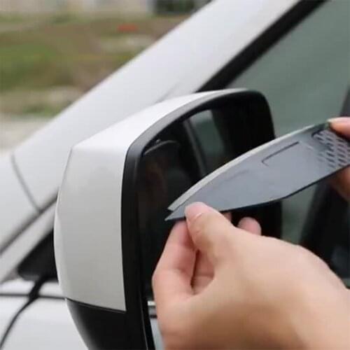 2pcs Car Rearview Mirror Rain Eyebrow For Citroen C3 C5 Aircross Citroen C-Elysee 2014-2020 Rearview Mirror Sun And Rain Block