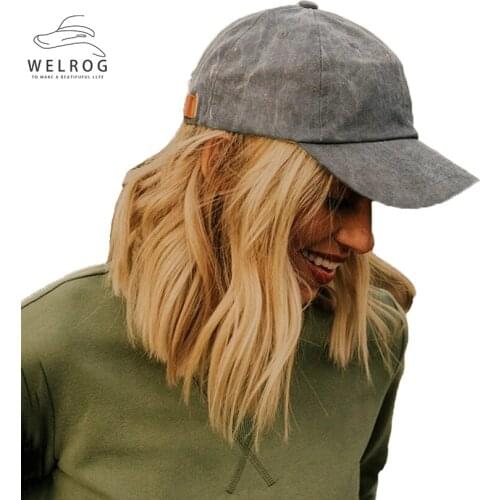 WELROG 2020 Solid Color Baseball Cap Spring Summer Adjustable Sports Cap Suede Curved Visor Hat Fashion HipHop Cap Women Men Hat