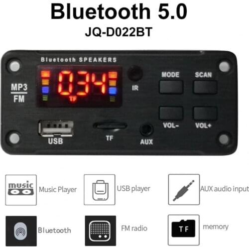 JQ-D022BT Bluetooth Audio Receiver Wide Application High-sensitivity Convenient Bluetooth 5.0 Bluetooth Decoder Board for Blueto