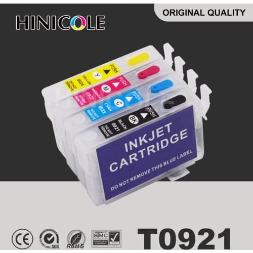 Hinicole Ink Cartridge T0921 T0922 T0923 T0924 For Epson Stylus C91 CX4300 T27 Refill Cartridges