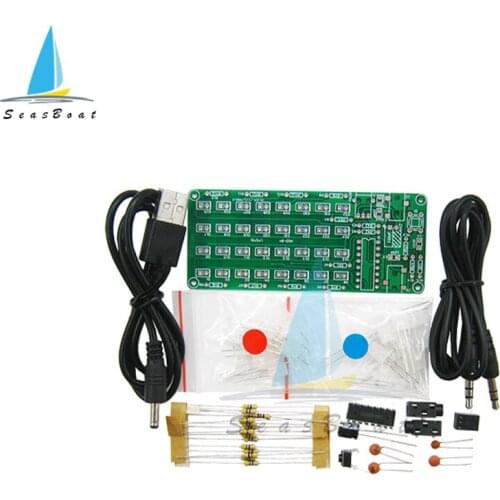 DC 5V ASD-84 8*4 Level Indicator Kit Spectrum DIY Parts Electronic Production SMD Soldering Practice Set PCB Board Audio Light