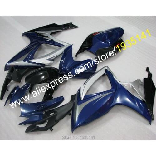 For Suzuki GSX-R600 GSX-R750 K6 2006 2007 GSXR600 GSXR750 06 07 Dark Blue Aftermarket Motorbike Fairing (Injection molding)