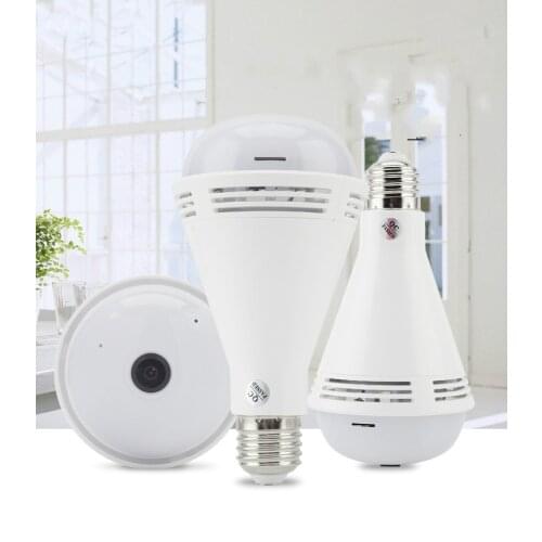 Home intelligent seven-color speaker wireless wifi panoramic Intelligent light camera remote monitoring 360-degree VR