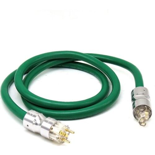 Hi End 7N Copper SCHUKO Power Cable Gold plated EU power plug cable hifi power cord cable for DVD CD AMP Mcintosh power line