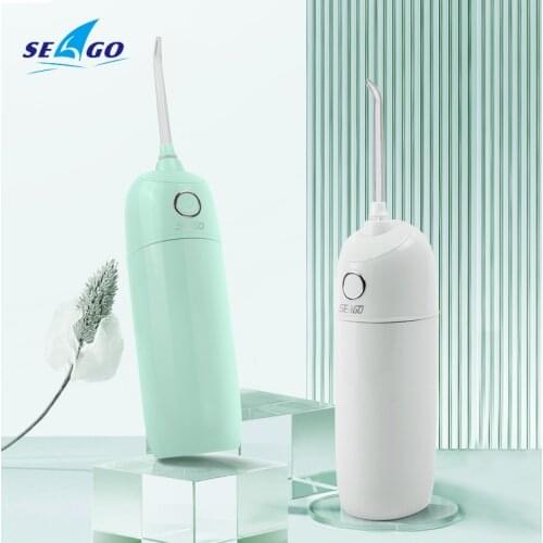 SEAGO USB Portable Oral Irrigator Dental Water Flosser Rechargeable 5 Nozzles Jet Floss Tooth Pick Ultrasonic Teeth Cleaner