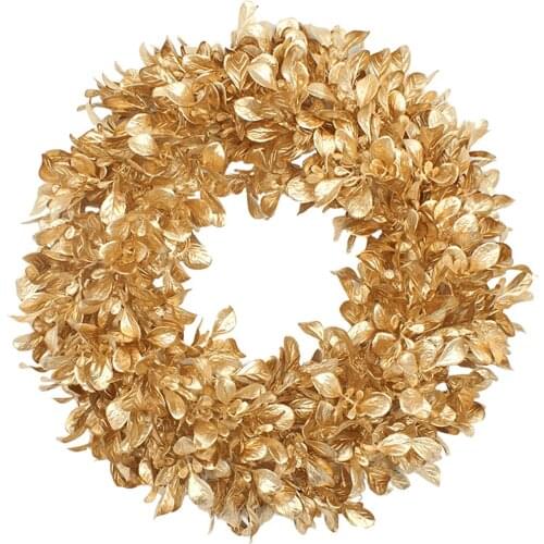 Outside Garden Artificial Jasmine Leaf Wreath Front Door Home Art Wall Decor
