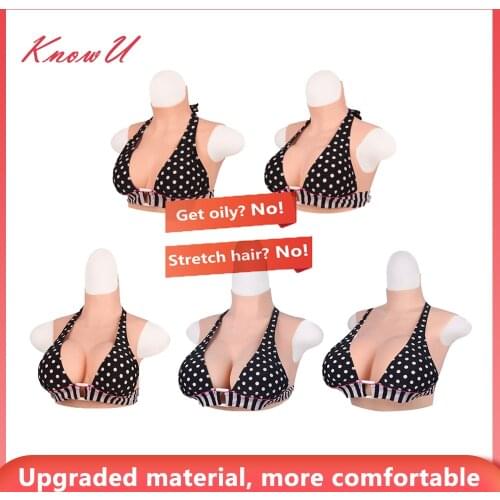 KnowU Fake Chest Shemale B/C/D/E/G Cup Breast Forms Big Tits Crossdresser Transvestite Silikonbrustprothesen