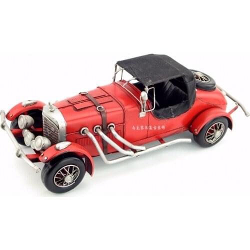 Car Model handmade antique vintage metal craft Creative crafts ornaments retro home accessories living room
