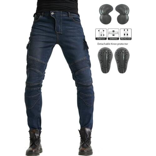 Motorcycle Pants Men Motocross Motorbike Jeans Touring Racing Pants Protective Gear Casual Straight Touring Riding Moto Jeans