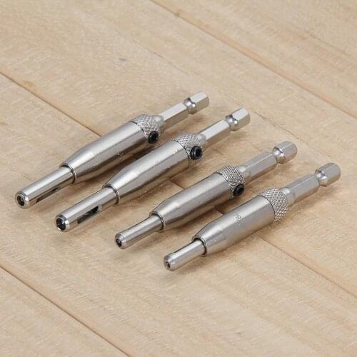 4Pcs HSS Self Centering Hinge Drill Bit Set for Hinges Drawer Guides