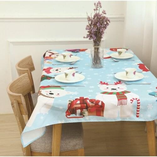 New Christmas tablecloth Household modern decorative tablecloth Dirt-resistant, skid-proof and waterproof tablecloth