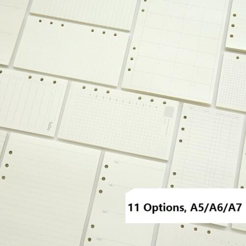 A7 n24 n72 n10 Coil Folder Diary Inner Paper Inner Page n51 n32 n31 n66 To do Line Dot grid A5 A6 Notebook