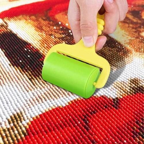 Random Color Plastic Roller Tool Diamond Painting Cross Drawn Colored Accessories Press Diamond Rolling Stitch D3D2