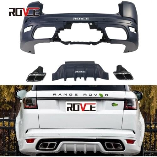Suitable for Range 2018-2022 Rover Sport Svr Surround Rear Bar Kit Square Tailpipe Exhaust