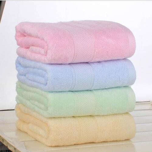 New 140x70cm (27x55") Bamboo Fiber Bath Towel Solid Pink Soft Towel Home Hotel Towels Quick Absorbency High Quality